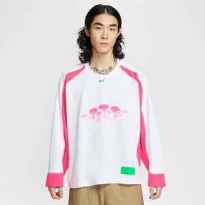 Men's Nike Project F.R.O.G. Long-Sleeve Jelly Jersey Top White NEW